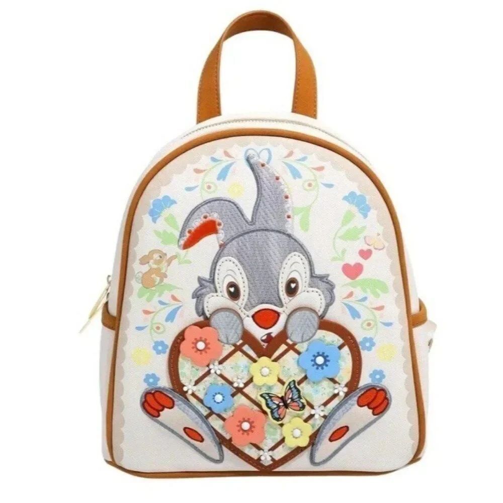 Danielle Nicole Disney Thumper Loves Miss Bunny Backpack Bambi Embroidered NWT